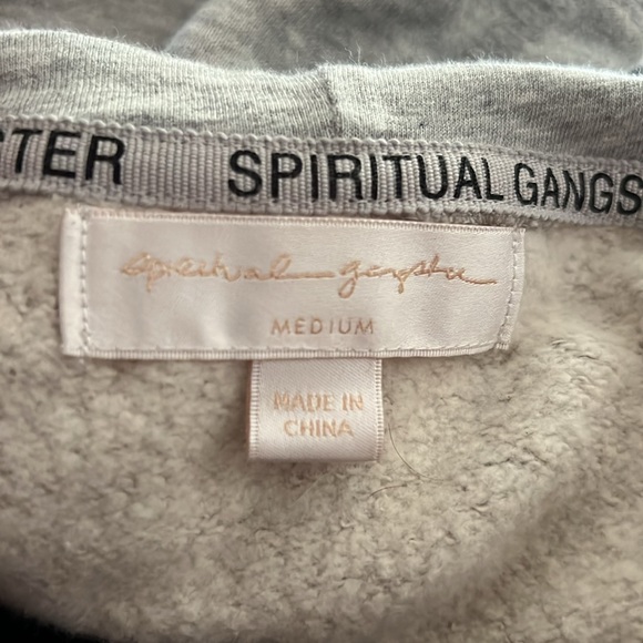 NWOT Spiritual Gangster ‘Just Be’ Embroidered Hoodie - Picture 6 of 11